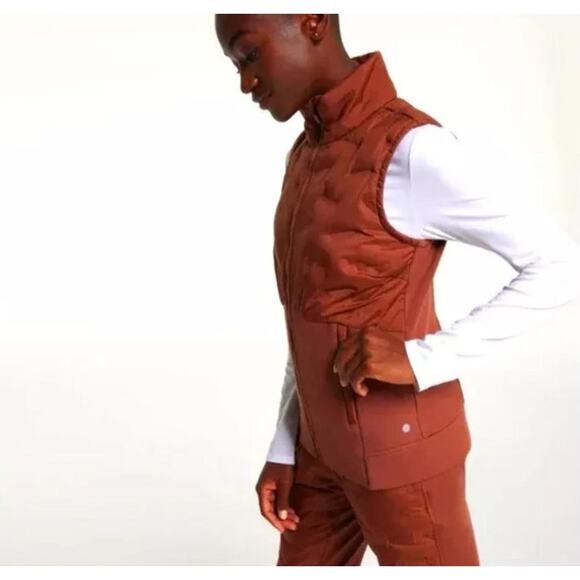 NWT Calia By Carrie Underwood Women's Cold Dash Run Vest Brown XS - Picture 2 of 10